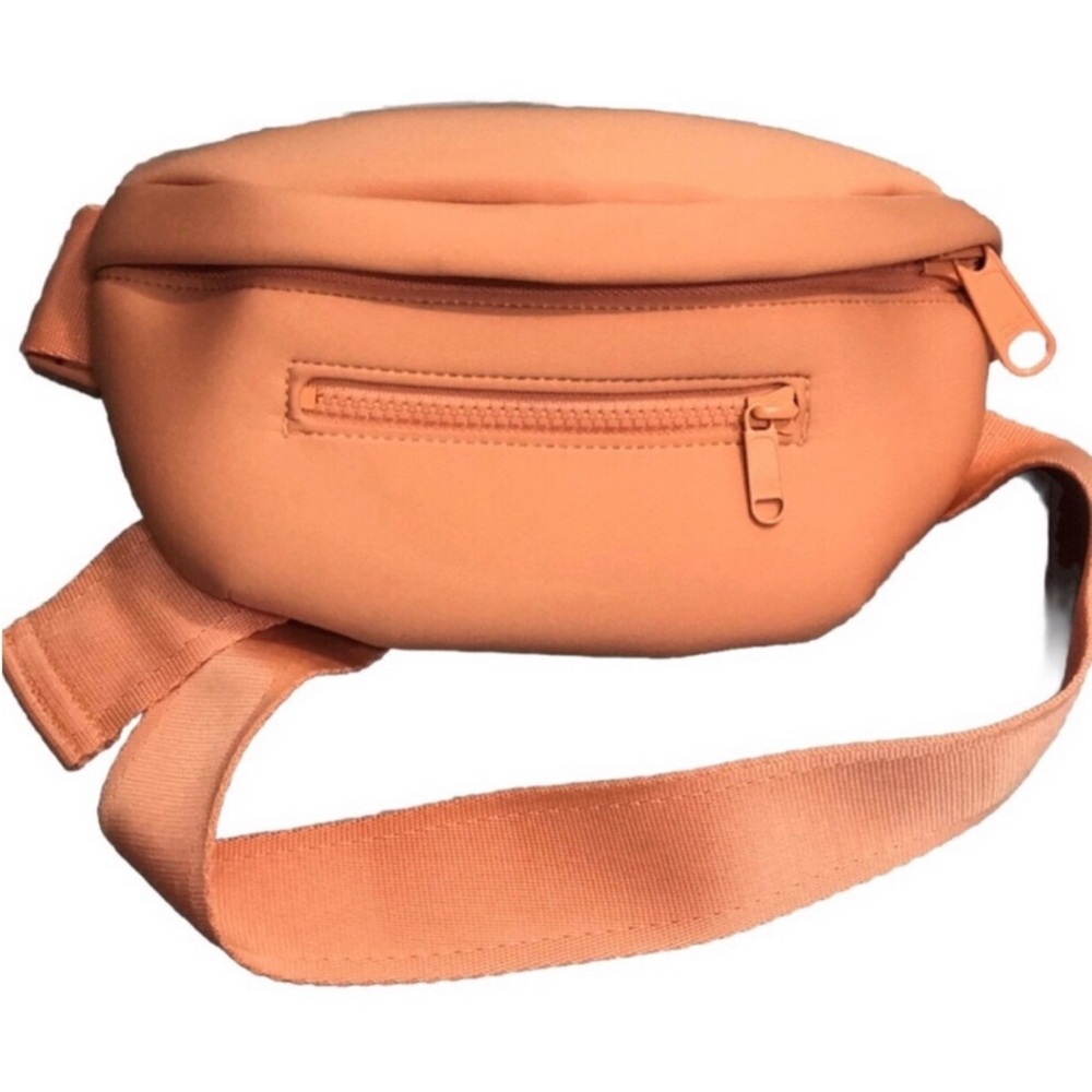 Dagne Dover Ace Neoprene Orange Fanny Pack.